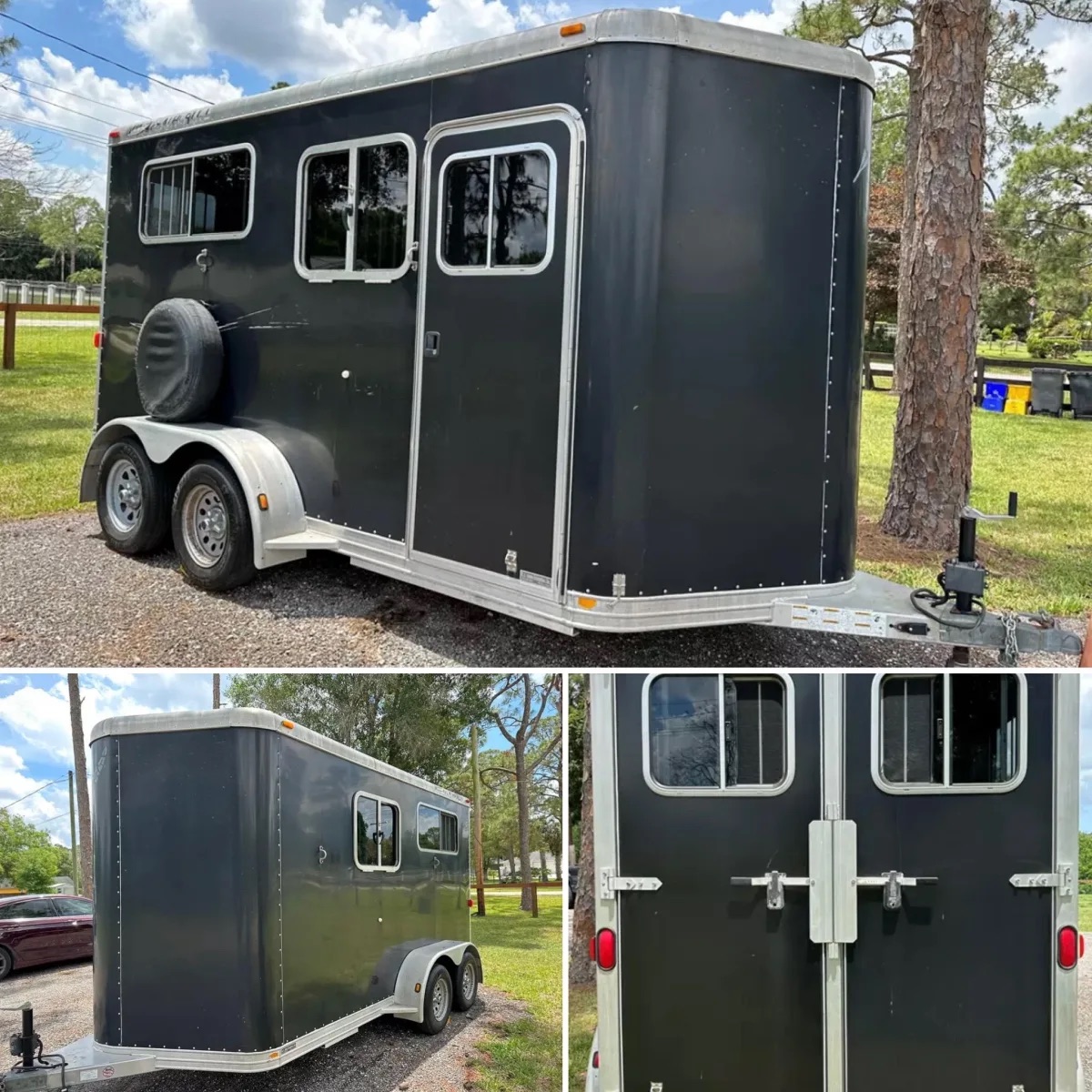 7.6x16 Featherlite 2-Horse Trailer w/ Mangers